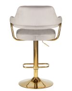 Стул барный DOBRIN CHARLY GOLD, серый велюр (MJ9-75) — изображение 5