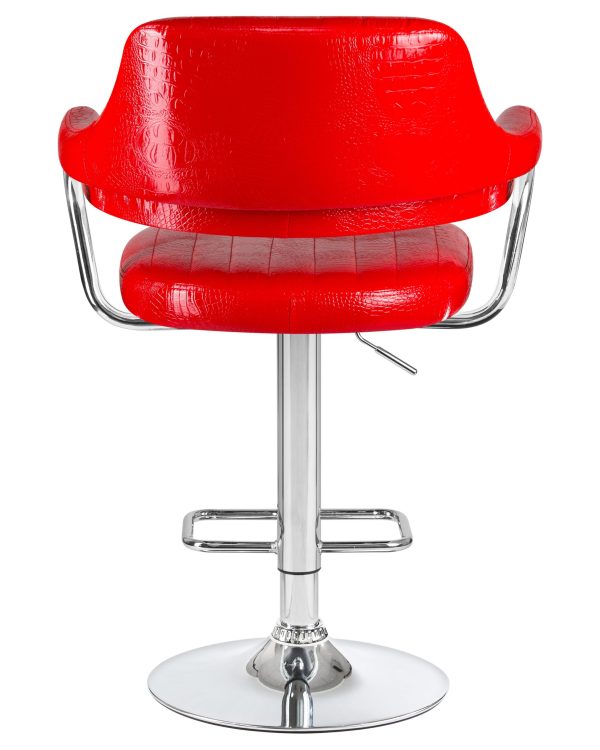 Стул барный DOBRIN CHARLY, красный крокодил — изображение 5