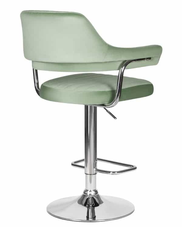 Стул барный DOBRIN CHARLY, пудрово-мятный велюр (MJ9-87) — изображение 4