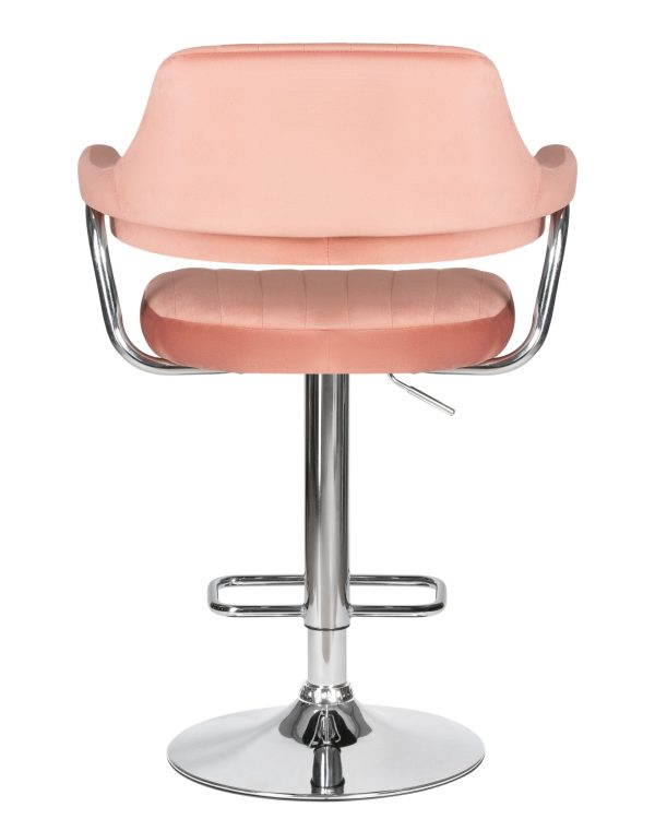 Стул барный DOBRIN CHARLY, пудрово-розовый велюр (MJ9-32) — изображение 5