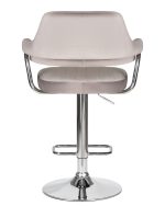 Стул барный DOBRIN CHARLY, серый велюр (MJ9-75) — изображение 5