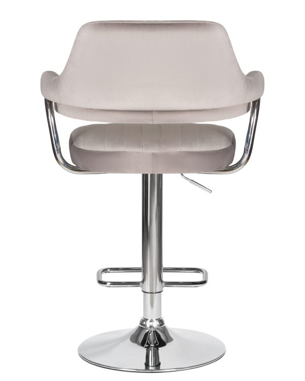 Стул барный DOBRIN CHARLY, серый велюр (MJ9-75) — изображение 5