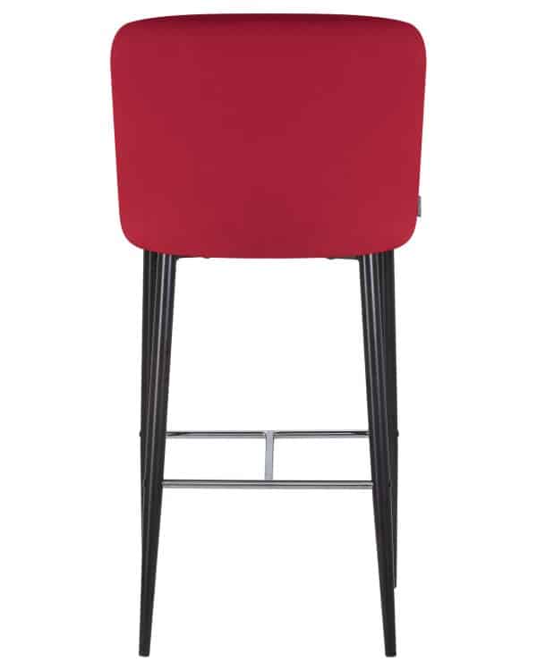 Стул барный DOBRIN CHRISTIAN'75, черные ножки, бордовый велюр (V108-85) — изображение 5