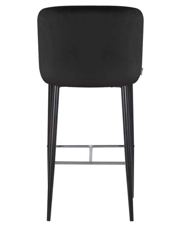 Стул барный DOBRIN CHRISTIAN'75, черные ножки, черный велюр (V108-77) — изображение 4