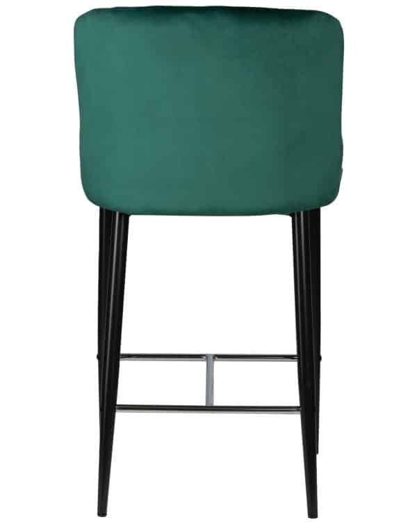 Стул барный DOBRIN CHRISTIAN'75, черные ножки, зеленый велюр (V108-64) — изображение 5