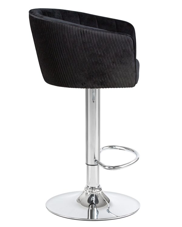 Стул барный DOBRIN DARCY, черный велюр (1922-21) — изображение 3