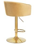 Стул барный DOBRIN DARCY GOLD, песочный велюр (1922-3) — изображение 4