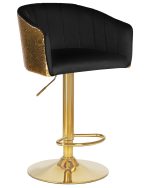 Стул барный DOBRIN DARCY GOLD SHINY