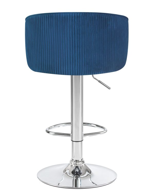 Стул барный DOBRIN DARCY, синий велюр (1922-20) — изображение 5