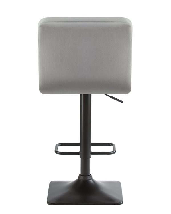 Стул барный DOBRIN DOMINIC, серый велюр (MJ9-75) — изображение 5