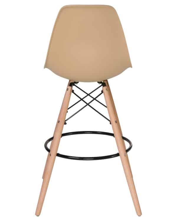 Стул барный DOBRIN DSW BAR, ножки светлый бук, цвет сиденья бежевый (GR-03) — изображение 5