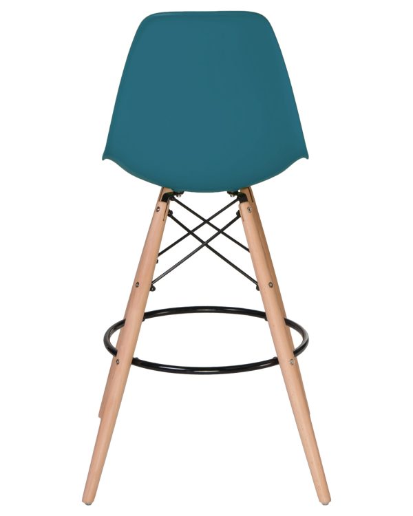 Стул барный DOBRIN DSW BAR, ножки светлый бук, цвет сиденья морской волны (G-05) — изображение 5