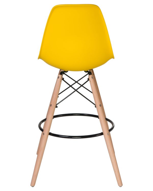 Стул барный DOBRIN DSW BAR, ножки светлый бук, цвет сиденья жёлтый (Y-01) — изображение 5
