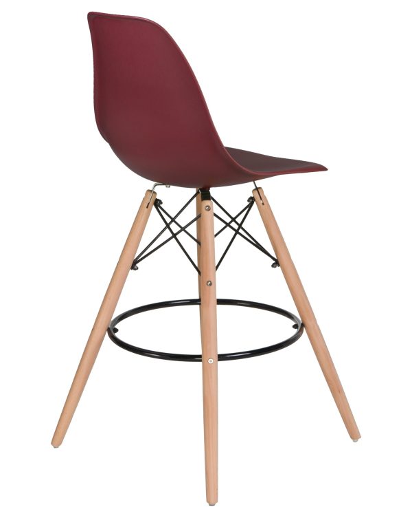 Стул барный DOBRIN DSW BAR, ножки светлый бук, цвет сливовый (R-13) — изображение 4