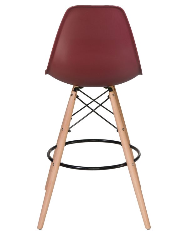 Стул барный DOBRIN DSW BAR, ножки светлый бук, цвет сливовый (R-13) — изображение 5