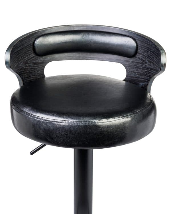 Стул барный DOBRIN FRED BLACK, чёрное дерево, чёрный — изображение 5