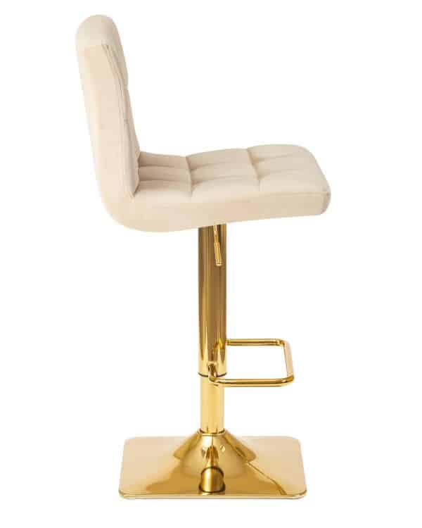 Стул барный DOBRIN GOLDIE, бежевый велюр (MJ9-10) — изображение 3