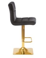 Стул барный DOBRIN GOLDIE, черный велюр (MJ9-101) — изображение 3