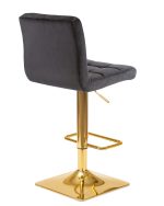 Стул барный DOBRIN GOLDIE, черный велюр (MJ9-101) — изображение 4