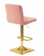 Стул барный DOBRIN GOLDIE, пудрово-розовый велюр (MJ9-32) — изображение 4