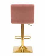 Стул барный DOBRIN GOLDIE, пудрово-розовый велюр (MJ9-32) — изображение 5