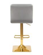 Стул барный DOBRIN GOLDIE, серый велюр (MJ9-75) — изображение 5