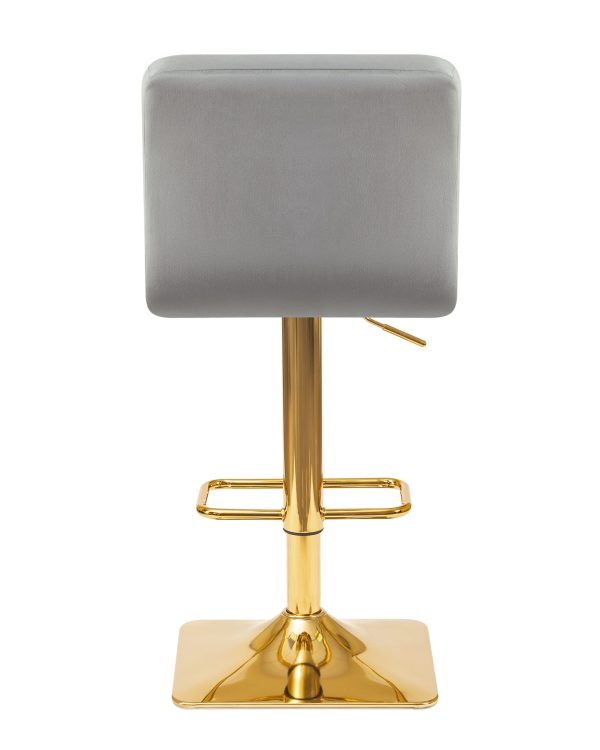 Стул барный DOBRIN GOLDIE, серый велюр (MJ9-75) — изображение 5