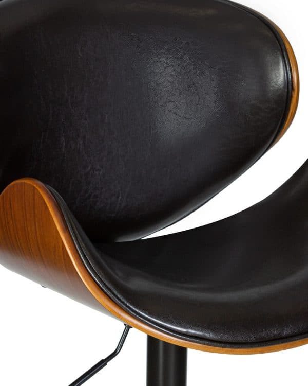 Стул барный DOBRIN JACK BLACK, цвет черный глянец PU ABD 002 — изображение 3