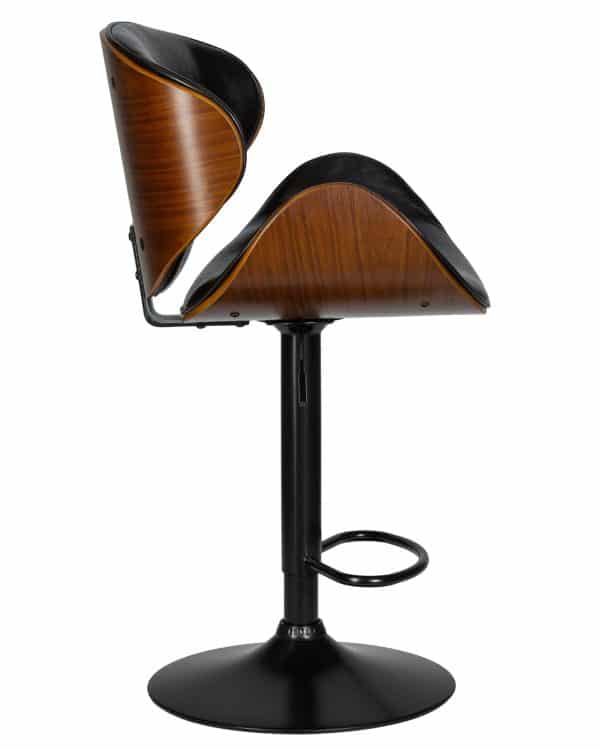 Стул барный DOBRIN JACK BLACK, цвет черный глянец PU ABD 002 — изображение 5