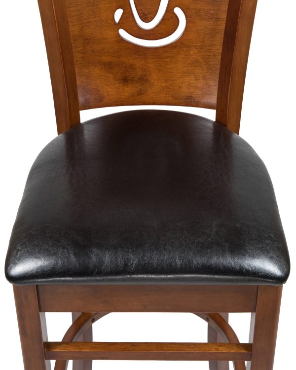 Стул барный DOBRIN JERRY BAR, шоколад, чёрный — изображение 5