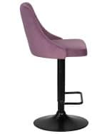 Стул барный DOBRIN JOSEPH BLACK, пудрово-сиреневый велюр (MJ9-52) — изображение 3
