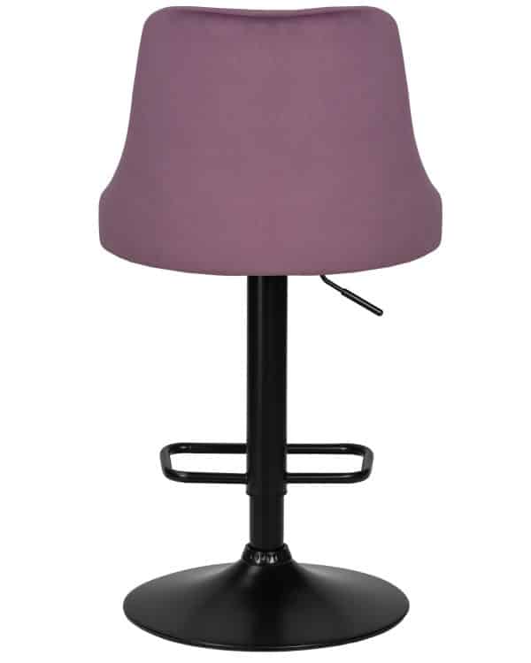 Стул барный DOBRIN JOSEPH BLACK, пудрово-сиреневый велюр (MJ9-52) — изображение 5