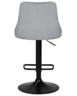 Стул барный DOBRIN JOSEPH BLACK, серый велюр (MJ9-75) — изображение 5
