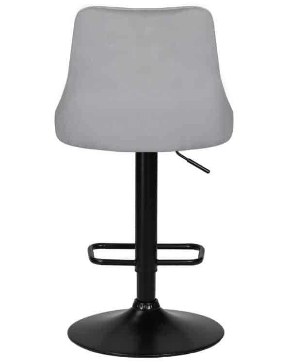 Стул барный DOBRIN JOSEPH BLACK, серый велюр (MJ9-75) — изображение 5