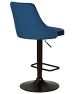Стул барный DOBRIN JOSEPH BLACK, синий велюр (MJ9-117) — изображение 4