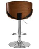 Стул барный DOBRIN KARTER, коричневое дерево, чёрный — изображение 5