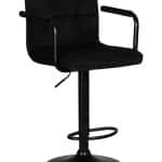 Стул барный DOBRIN KRUGER ARM BLACK