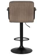 Стул барный DOBRIN KRUGER ARM BLACK, какао вельвет (LAR-E2041-05) — изображение 5