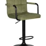 Стул барный DOBRIN KRUGER ARM BLACK