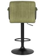 Стул барный DOBRIN KRUGER ARM BLACK, зеленый вельвет (LAR-E2041-7) — изображение 5