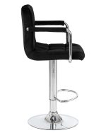 Стул барный DOBRIN KRUGER ARM, черный велюр (MJ9-101) — изображение 3