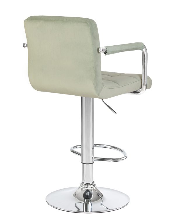 Стул барный DOBRIN KRUGER ARM, мятный велюр (MJ9-87) — изображение 4