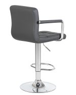 Стул барный DOBRIN KRUGER ARM, серый — изображение 4