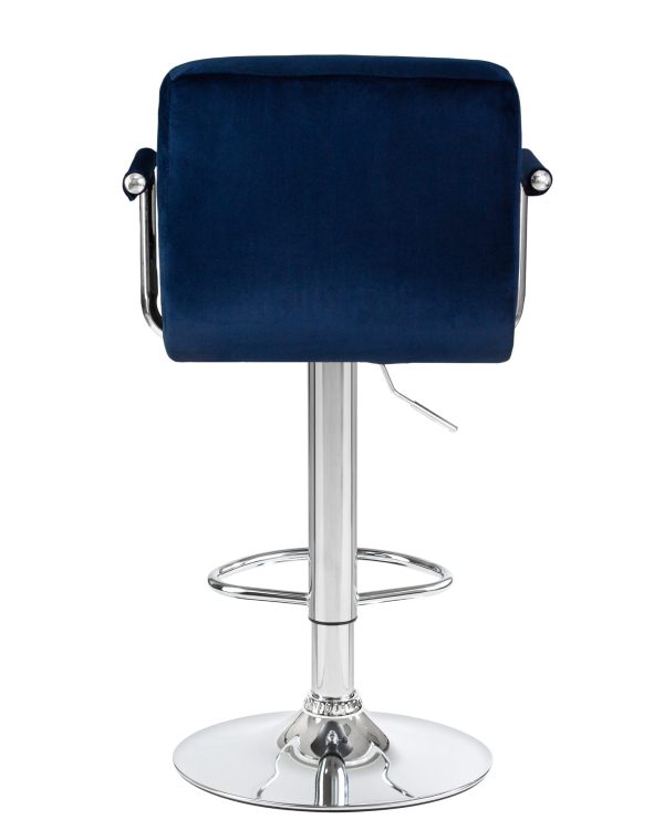 Стул барный DOBRIN KRUGER ARM, синий велюр (MJ9-117) — изображение 5