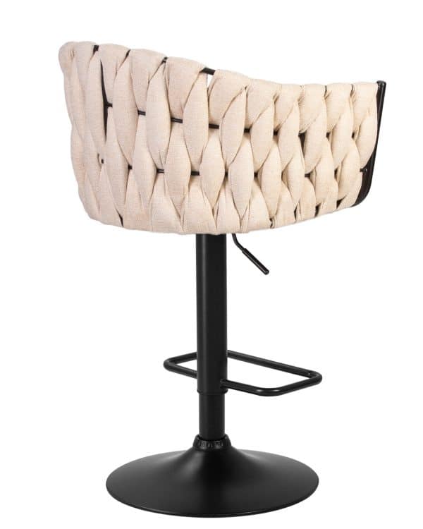 Стул барный DOBRIN LEON, бежевая ткань (LAR 275-1) — изображение 4