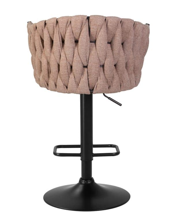 Стул барный DOBRIN LEON, коричневая ткань (LAR 275-3) — изображение 5
