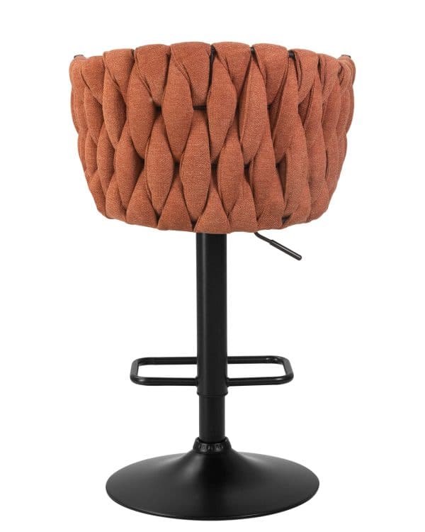 Стул барный DOBRIN LEON, оранжевая ткань (LAR 275-27) — изображение 5