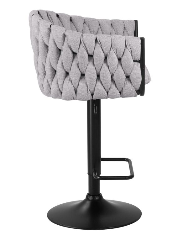 stul-barnyj-dobrin-leon-seraja-tkan-lar-275-17-2 Стул барный DOBRIN LEON, серая ткань (LAR 275-17) — изображение 3