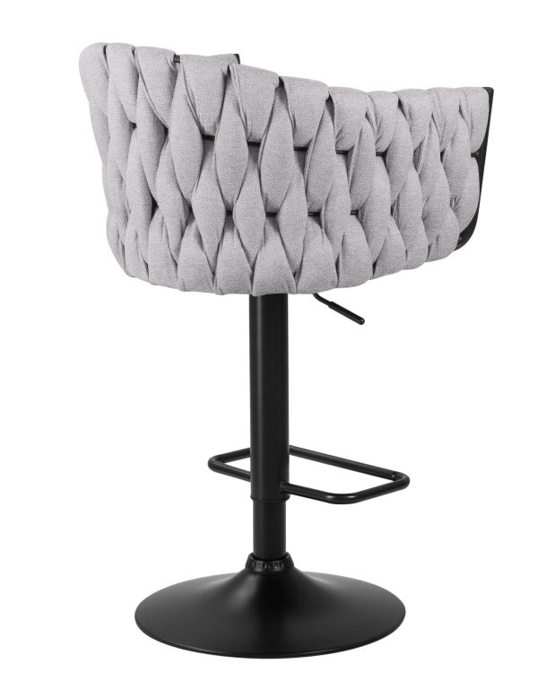 stul-barnyj-dobrin-leon-seraja-tkan-lar-275-17-3 Стул барный DOBRIN LEON, серая ткань (LAR 275-17) — изображение 4