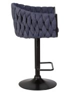 Стул барный DOBRIN LEON, синяя ткань (LAR-275-29) — изображение 3